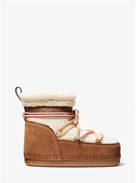 michael kors zelda bootie|Zelda Sherpa and Faux Suede Boot .